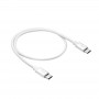 Cabo Akyga AK-USB-39 USB-C para USB-C, USB 2.0, 60 W, 0,5 m, branco