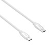 Cabo Akyga AK-USB-39 USB-C para USB-C, USB 2.0, 60 W, 0,5 m, branco
