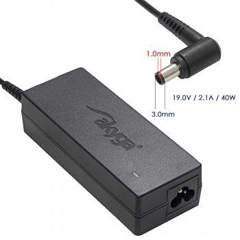 Fonte de alimentação para portátil Akyga AK-ND-22 19 V / 2,1 A, 40 W, 3,0 x 1,0 mm, 1,2 m, para Samsung