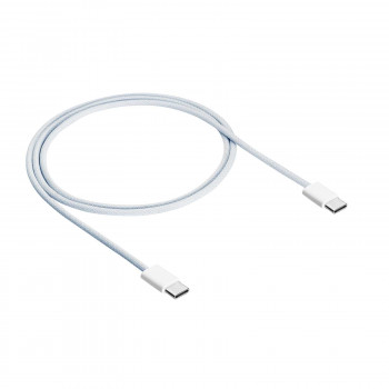 Cabo Akyga AK-USB-51 trançado USB-C para USB-C para iPhone 15, USB 2.0, 60 W, 1 m, branco