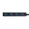 Hub USB-C ativo Akyga AK-AD-52, USB-C (M) para 4x USB-A (F), USB 3.1, 20 cm