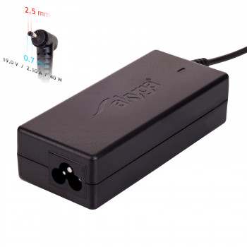 Fonte de alimentação para portátil Akyga AK-ND-23 19 V / 2,1 A, 40 W, 2,5 x 0,7 mm, 1,2 m, para ASUS
