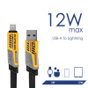 Cabo Akyga AK-USB-57 trançado 4-em-1 USB-A/USB-C para USB-C/Lightning, USB 2.0, 65 W, 1 m, cinzento
