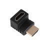 Adaptador HDMI Akyga AK-AD-70 macho para fêmea, angular 90° para cima, HDMI 1.4, 4K, preto