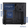 Caixa Micro-ATX Akyga AK17BK, 2x USB 3.0, sem fonte de alimentação, preto