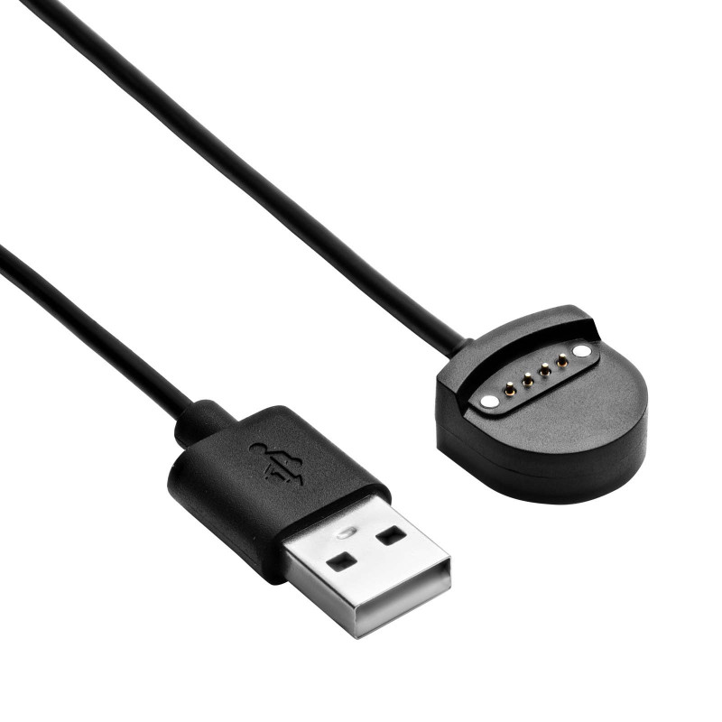 Cabo de carregamento Akyga AK-SW-56 para Ticwatch S / E, USB-A, 1 m