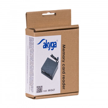 Leitor de cartões de memória interno All-in-One Akyga AK-CA-37 para baía de 3,5