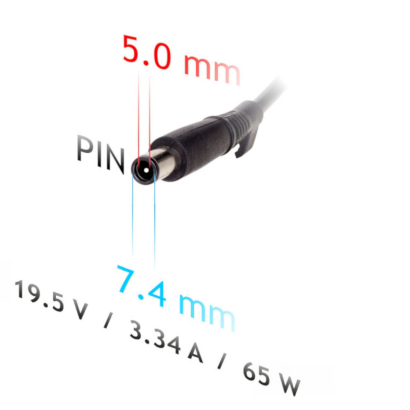 Fonte de alimentação para portátil de automóvel Akyga AK-ND-33 19,5 V / 3,34 A, 65 W, 7,4 x 5,0 mm + pino, para Dell