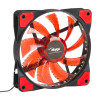 Ventoinha de caixa Akyga AW-12E-BR 120 mm, 33 LEDs vermelhos, Molex, preto