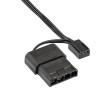 Ventoinha de caixa Akyga AW-12E-BR 120 mm, 33 LEDs vermelhos, Molex, preto