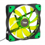 Ventoinha de caixa Akyga AW-12E-BG 120 mm, 33 LEDs verdes, Molex, preto