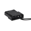 Ventoinha de caixa Akyga AW-12E-BG 120 mm, 33 LEDs verdes, Molex, preto