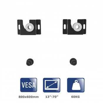 Suporte de parede universal ultraplano para TV Akyga AK-MB-12, 13-70