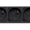 Régua de tomadas com proteção contra sobretensão Akyga AK-SP-05B, 5x tomadas francesas CEE 7/5 (tipo E), interruptor, 3 m, preto