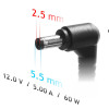 Fonte de alimentação Akyga AK-ND-30 12 V, 5 A, 60 W, 5,5 x 2,5 mm, para Mini-PC / LED, 1,2 m