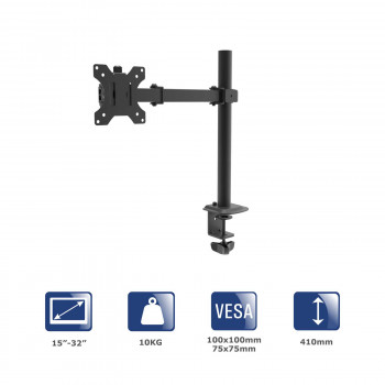 Suporte de monitor de secretária Akyga AK-MB-01 para um monitor, 15-32
