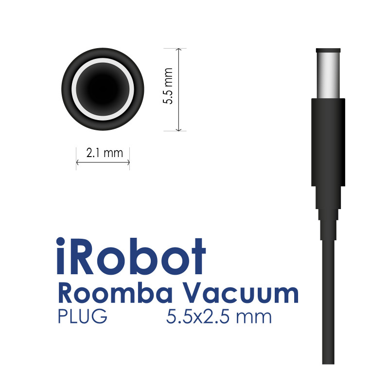 Fonte de alimentação Akyga AK-PD-19 para iRobot Roomba, 22,5 V / 1,25 A 28 W, 1,8 m, preto