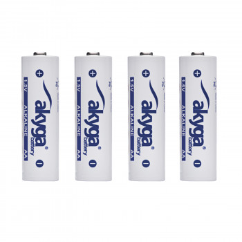 Akyga AKY2069 pilha alcalina AA LR6 1,5 V 3050 mAh, 4 unid. (embalagem retrátil)