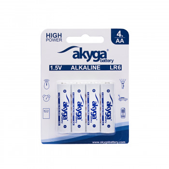 Akyga AKY2068 pilha alcalina AA LR6 1,5 V 3050 mAh, 4 unid. (blister)
