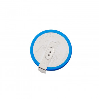 Akyga AKY1108 pilha de lítio CR2032 HP2C 3 V 210 mAh com 2 pinos, espaçamento 17,8 mm (THT)