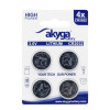 Akyga AKY2100 pilha de lítio CR2032 3 V 210 mAh, 4 unid. (blister)