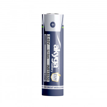 Akyga AKY2454 INR18650-26M bateria Li-Ion 18650 2600 mAh com proteção PCM
