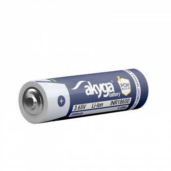 Akyga AKY2454 INR18650-26M bateria Li-Ion 18650 2600 mAh com proteção PCM