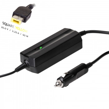Akyga AK-ND-41 fonte de alimentação para portátil de automóvel 20 V / 3,25 A, 65 W, Slim Tip, para Lenovo
