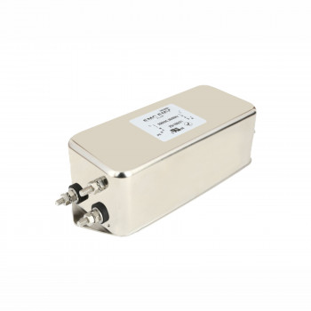 Akyga EN2070-36-S filtro de rede EMC monofásico 36 A, 120–250 V AC, 50/60 Hz, conectores de parafuso M4