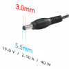 Akyga AK-ND-56 fonte de alimentação para portátil 19 V / 6,32 A, 120 W, 5,5 x 3,0 mm + pino, 1,2 m, para Samsung