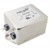 Akyga EN2090-12-F filtro de rede EMC monofásico 12 A, 120–250 V AC, 50/60 Hz, conectores de 6,3 mm