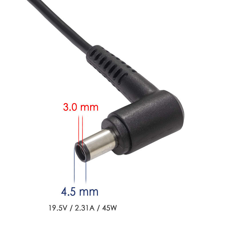 Akyga AK-ND-68 fonte de alimentação para portátil 19,5 V / 2,31 A, 45 W, 4,5 x 3,0 mm + pino, 1,2 m, para Dell
