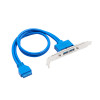 Akyga AK-CA-47 chapa ATX com 2x conectores USB 3.0, conector de 20 pinos, 40 cm