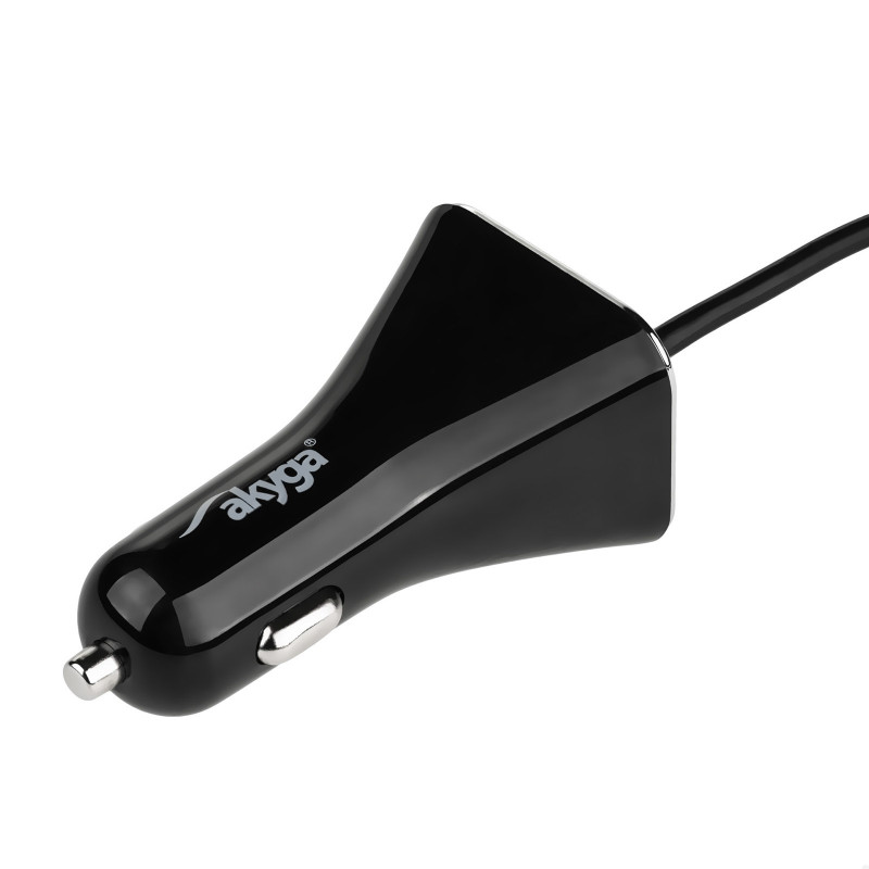 Carregador de automóvel 12/24V Akyga AK-CH-10 45W 4x USB-A 5V / 9A modular preto