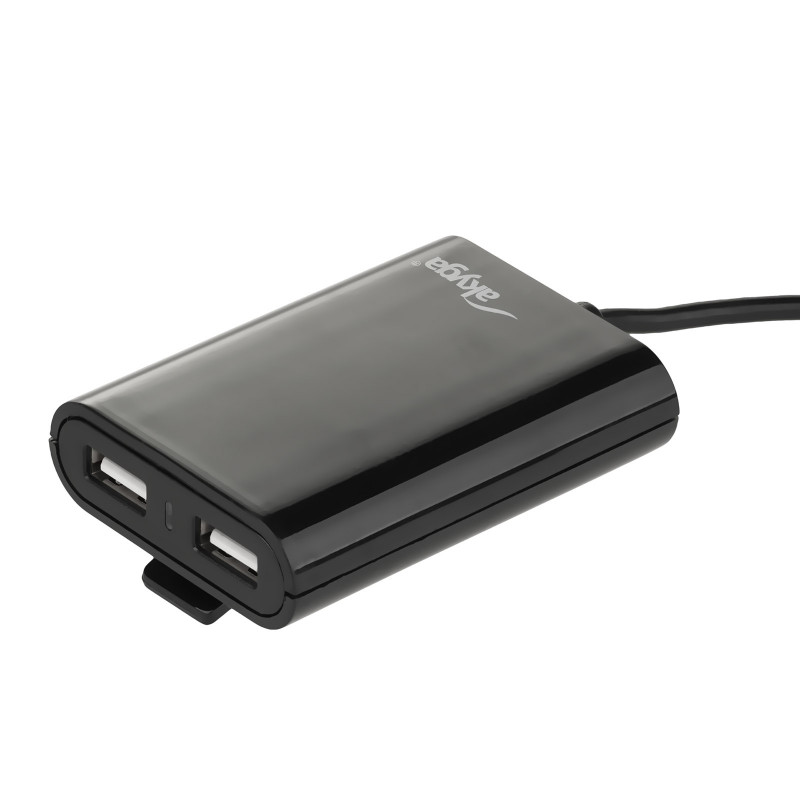 Carregador de automóvel 12/24V Akyga AK-CH-10 45W 4x USB-A 5V / 9A modular preto