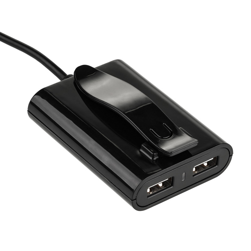 Carregador de automóvel 12/24V Akyga AK-CH-10 45W 4x USB-A 5V / 9A modular preto