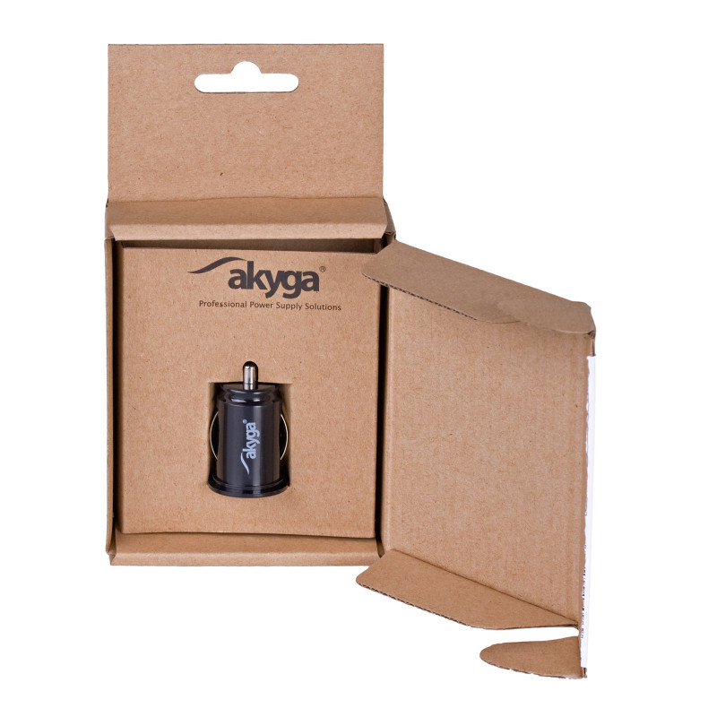 Carregador de automóvel 12/24V Akyga AK-CH-02 10,5W 2x USB-A 5V / 2,1A preto