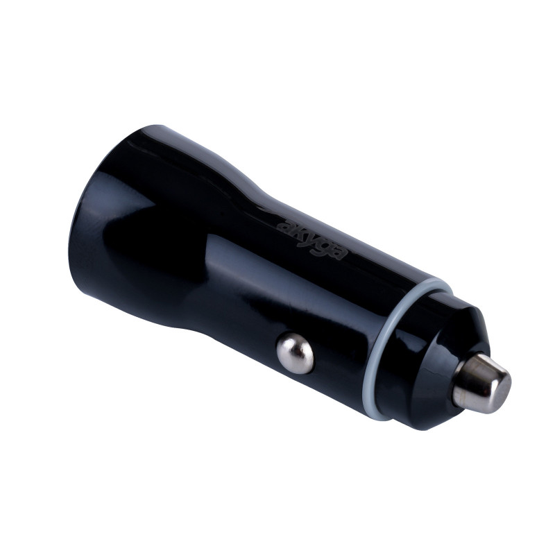 Carregador de automóvel 12/24V Akyga AK-CH-16 36W USB-A + USB-C PD Quick Charge 3.0 5-12V / 1,5-3A preto