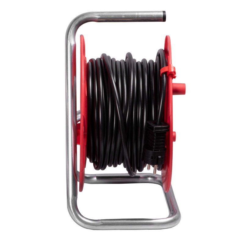 Tambor de cabo Brennenstuhl Akyga AK-CR-08, 4 tomadas, IP20, 25 m, vermelho