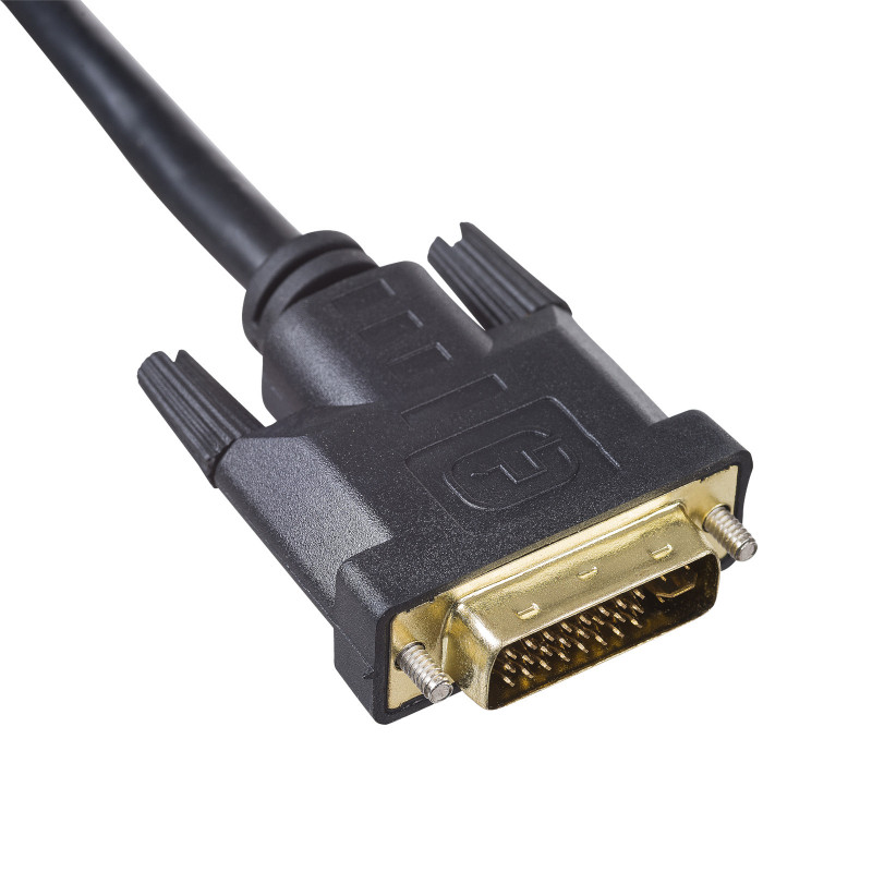 Akyga AK-AV-03 cabo DVI-I 24+5 macho para VGA macho com filtro de ferrite, 1,8 m, preto