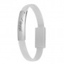 Akyga AK-AD-47 cabo USB de pulseira, USB-C (macho) / USB-A, USB 2.0, 23 cm, branco