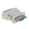 Akyga AK-AD-12 adaptador DVI-I 24+5 macho para VGA fêmea, branco