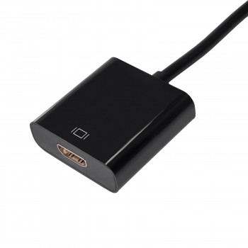 Akyga AK-AD-11 adaptador conversor com cabo DisplayPort macho para HDMI fêmea, 15 cm, preto