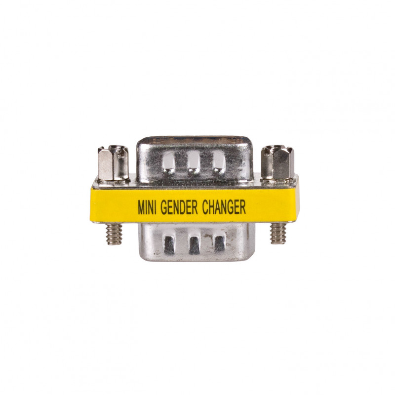 Akyga AK-AD-17 D-Sub 9 pinos (macho) para D-Sub 9 pinos (macho) RS-232 gender changer, prateado
