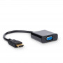 Akyga AK-AD-42 cabo adaptador HDMI (macho) para VGA (fêmea), Full HD, 15 cm