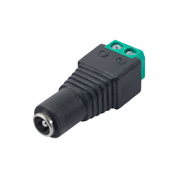 Akyga AK-SC-17 conector fêmea DC 5,5 x 2,1 mm com terminais de parafuso para cabo UTP, CCTV