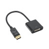 Akyga AK-AD-58 cabo adaptador DisplayPort (macho) para DVI-I 24+5 (fêmea), 20 cm