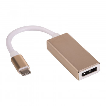 Akyga AK-AD-56 Cabo adaptador USB-C (macho) para DisplayPort, 15 cm
