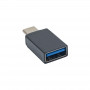 Akyga AK-AD-54 Adaptador OTG USB-C (macho) para USB-A 3.0 (fêmea), preto