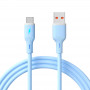 Akyga AK-USB-63 Cabo USB USB-A (macho) / USB-C (macho), USB 2.0, 18W, 1 m, azul, silicone